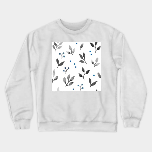 Leaf Pattern Crewneck Sweatshirt by Ychty